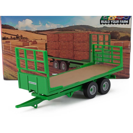 BRITAINS TRAILER RIMORCHIO - TRAILER FOR TRACTOR - GREEN WOOD 1/32