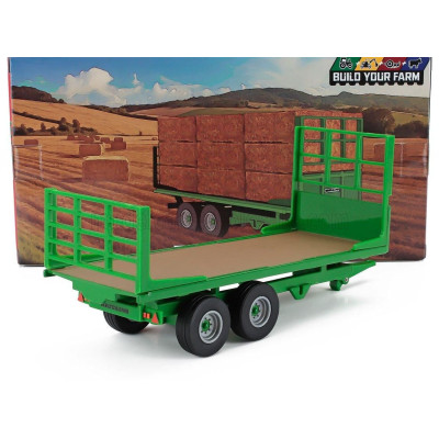 BRITAINS TRAILER RIMORCHIO - TRAILER FOR TRACTOR - GREEN WOOD 1/32