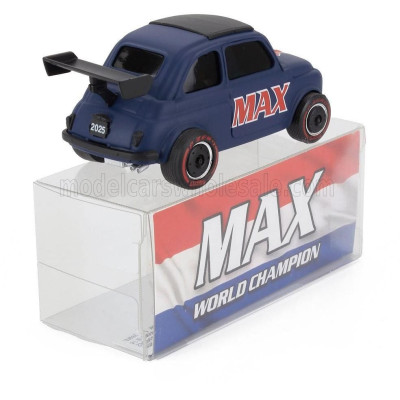 BRUMM FIAT 500 BRUMS LIVERY MAX N 1 WORLD CHAMPION 2024 - F1 WHEELS - MATT BLUE 1/43