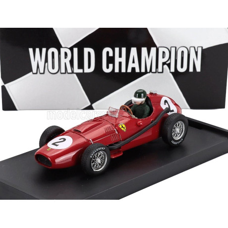 BRUMM FERRARI F1  DINO 246 N 2 WORLD CHAMPION 2nd BRITISH GP 1958 MIKE HAWTHORN - WITH DRIVER FIGURE - RED 1/43