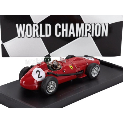 BRUMM FERRARI F1  DINO 246 N 2 WORLD CHAMPION 2nd BRITISH GP 1958 MIKE HAWTHORN - WITH DRIVER FIGURE - RED 1/43