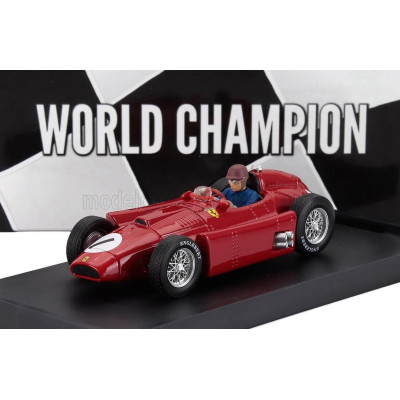 BRUMM FERRARI F1  LANCIA D50 N 1 WORLD CHAMPION WINNER BRITISH GP 1956 JUAN MANUEL FANGIO - WITH DRIVER FIGURE - RED 1/43