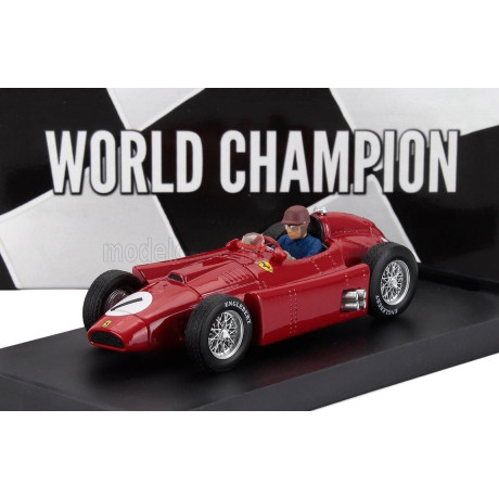 BRUMM FERRARI F1  LANCIA D50 N 1 WORLD CHAMPION WINNER BRITISH GP 1956 JUAN MANUEL FANGIO - WITH DRIVER FIGURE - RED 1/43