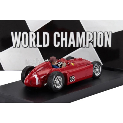BRUMM FERRARI F1  LANCIA D50 N 1 WORLD CHAMPION WINNER BRITISH GP 1956 JUAN MANUEL FANGIO - WITH DRIVER FIGURE - RED 1/43