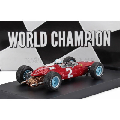 BRUMM FERRARI F1  158 N 2 WORLD CHAMPION WINNER ITALY GP 1964 JOHN SURTEES 1964 - WITH DRIVER FIGURE - RED 1/43