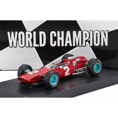 BRUMM FERRARI F1  158 N 2 WORLD CHAMPION WINNER ITALY GP 1964 JOHN SURTEES 1964 - RED 1/43