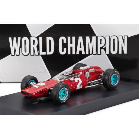 BRUMM FERRARI F1  158 N 2 WORLD CHAMPION WINNER ITALY GP 1964 JOHN SURTEES 1964 - RED 1/43