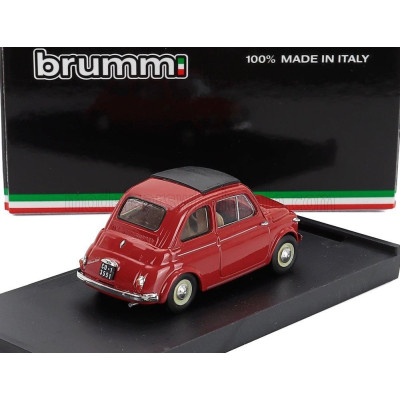 BRUMM FIAT 500 NUOVA CHIUSA CLOSED 1959 - ROSSO CORALLO - RED 1/43