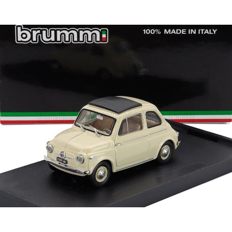 BRUMM FIAT 500 NUOVA CHIUSA CLOSED 1959 - IVORY - AVORIO 1/43