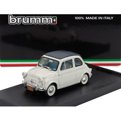 BRUMM FIAT 500 NUOVA CLOSED 1958 - GRIGIO CHIARO - LIGHT GREY 1/43
