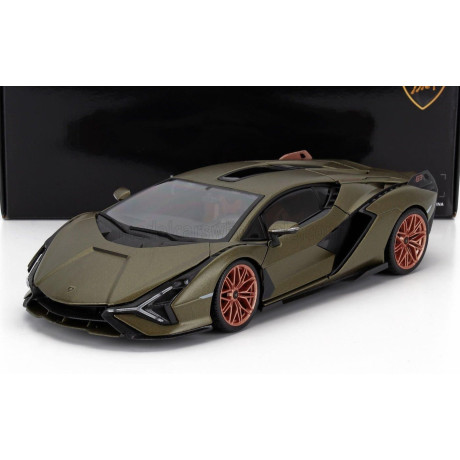 BURAGO LAMBORGHINI SIAN FKP 37 HYBRID 2020 - VERDE GEA - GREEN MET 1/18