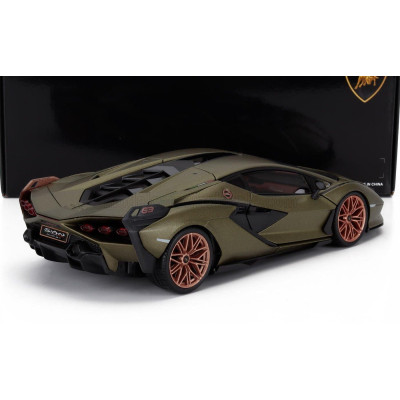 BURAGO LAMBORGHINI SIAN FKP 37 HYBRID 2020 - VERDE GEA - GREEN MET 1/18