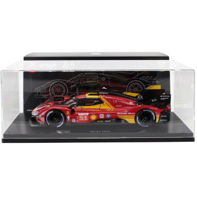 BURAGO FERRARI 499P 3.0L TURBO V6 TEAM FERRARI AF CORSE N 51 3rd 24h LE MANS 2024 ALESSANDRO PIER GUIDI - JAMES CALADO - ANTONIO