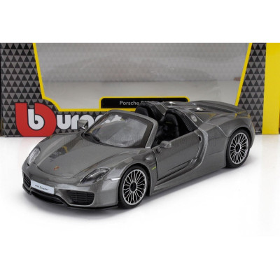 BURAGO PORSCHE 918 SPYDER 2010 - GREY MET 1/24