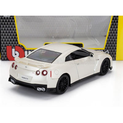BURAGO NISSAN GT-R (R35) COUPE 2017 - WHITE PEARL MET 1/24