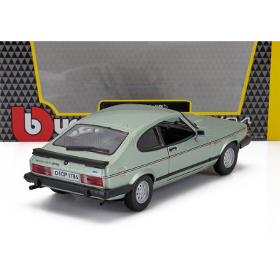 BURAGO FORD ENGLAND CAPRI INJECTION 1982 - LIGHT GREEN MET 1/24