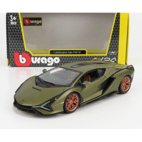 BURAGO LAMBORGHINI SIAN FKP 37 HYBRID 2020 - VERDE GEA - GREEN MET 1/24
