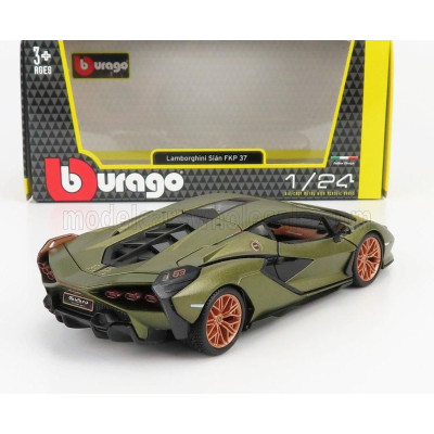 BURAGO LAMBORGHINI SIAN FKP 37 HYBRID 2020 - VERDE GEA - GREEN MET 1/24