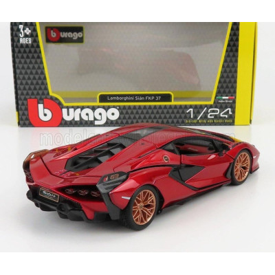 BURAGO LAMBORGHINI SIAN FKP 37 HYBRID 2020 - RED 1/24