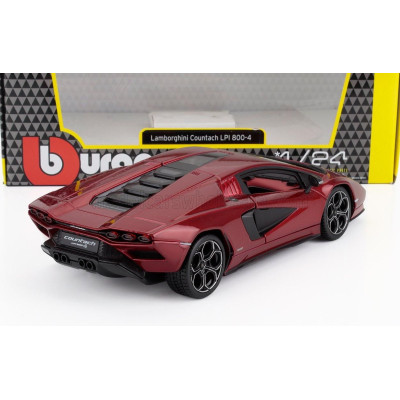 BURAGO LAMBORGHINI COUNTACH LP 800-4 2021 - RED MET 1/24