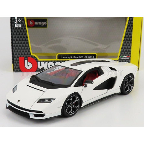 BURAGO LAMBORGHINI COUNTACH LP 800-4 2021 - BIANCO SIDERALE - WHITE 1/24