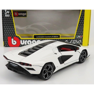 BURAGO LAMBORGHINI COUNTACH LP 800-4 2021 - BIANCO SIDERALE - WHITE 1/24