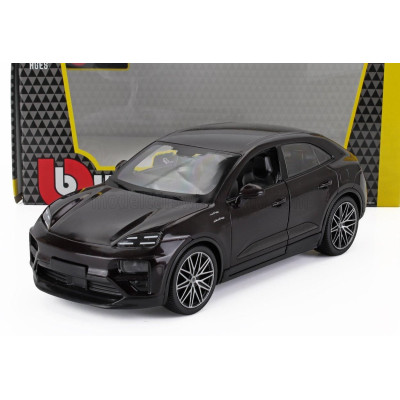 BURAGO PORSCHE MACAN TURBO ELECTRIC 2024 - DARK COPPER 1/24