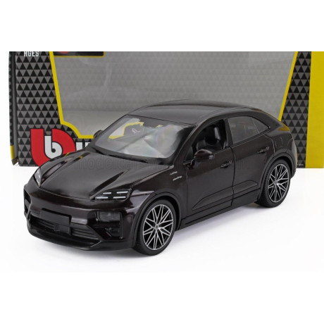 BURAGO PORSCHE MACAN TURBO ELECTRIC 2024 - DARK COPPER 1/24