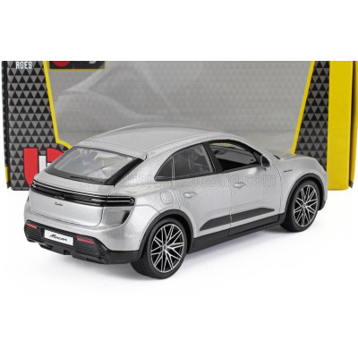 BURAGO PORSCHE MACAN TURBO ELECTRIC 2024 - SILVER 1/24