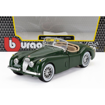 BURAGO JAGUAR XK120 CABRIOLET 1951 - GREEN 1/24