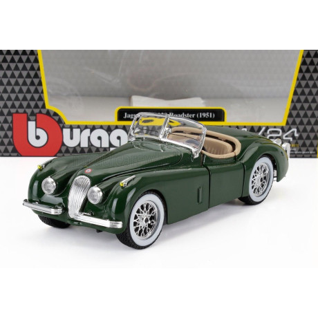 BURAGO JAGUAR XK120 CABRIOLET 1951 - GREEN 1/24