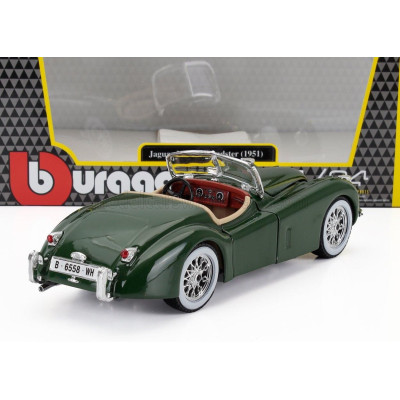 BURAGO JAGUAR XK120 CABRIOLET 1951 - GREEN 1/24