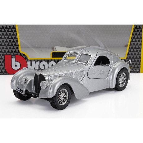 BURAGO BUGATTI ATLANTIC 1936 - SILVER 1/24