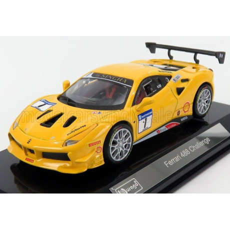 BURAGO FERRARI 488 CHALLENGE N 1 2016 - YELLOW 1/43