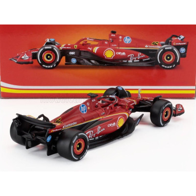 BURAGO FERRARI F1  SF-24 TEAM SCUDERIA FERRARI N 16 WINNER ITALY MONZA GP 2024 CHARLES LECLERC - RED WHITE BLACK 1/43