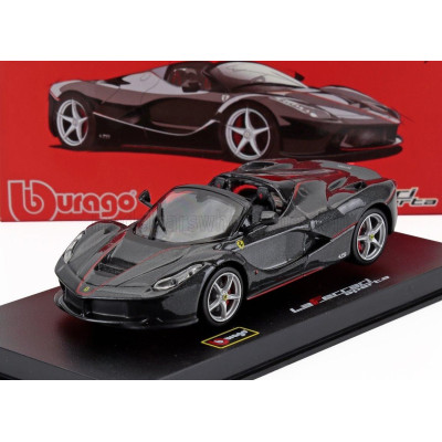 BURAGO FERRARI LAFERRARI APERTA SPIDER 2016 - BLACK 1/43