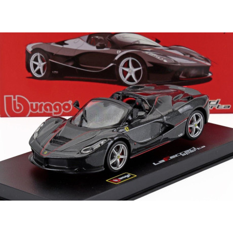 BURAGO FERRARI LAFERRARI APERTA SPIDER 2016 - BLACK 1/43