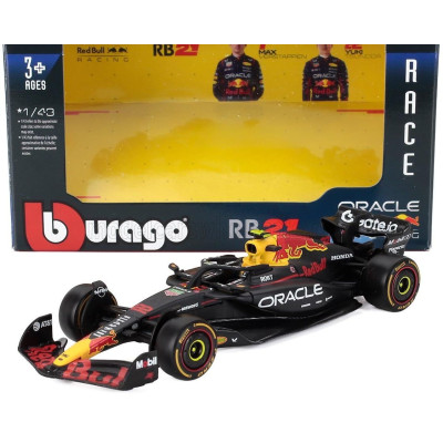 BURAGO RED BULL F1  RB21 TEAM ORACLE RED BULL RACING N 22 SEASON 2025 YUKI TSUNODA - BLUE YELLOW RED 1/43