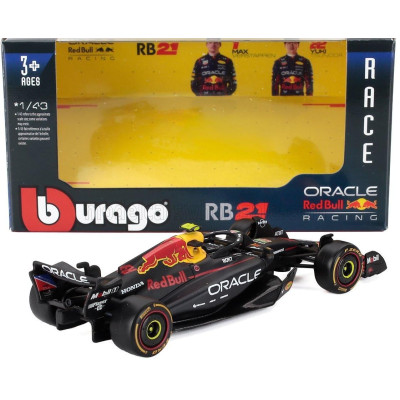 BURAGO RED BULL F1  RB21 TEAM ORACLE RED BULL RACING N 22 SEASON 2025 YUKI TSUNODA - BLUE YELLOW RED 1/43