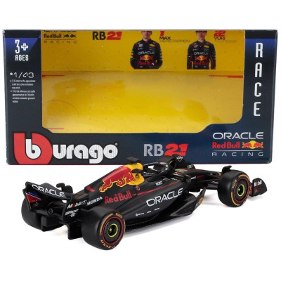 BURAGO RED BULL F1  RB21 TEAM ORACLE RED BULL RACING N 1 SEASON 2025 MAX VERSTAPPEN - BLUE YELLOW RED 1/43
