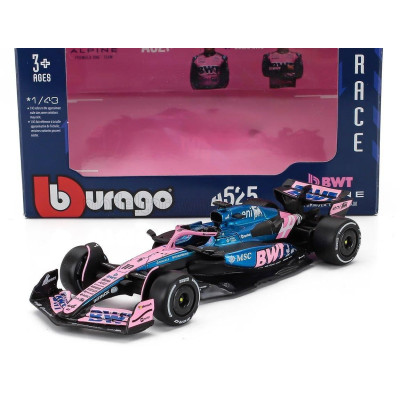 BURAGO ALPINE F1  A525 TEAM BWT ALPINE N 10 SEASON 2025 PIERRE GASLY - BLACK BLUE PINK 1/43