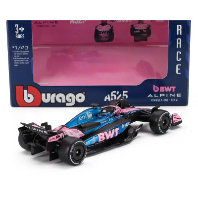BURAGO ALPINE F1  A525 TEAM BWT ALPINE N 10 SEASON 2025 PIERRE GASLY - BLACK BLUE PINK 1/43