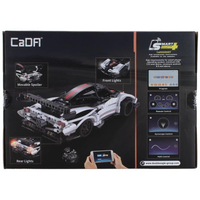 CADA CADA RC SUPER CAR 2011 -  457 pcs - WHITE BLACK 1/16