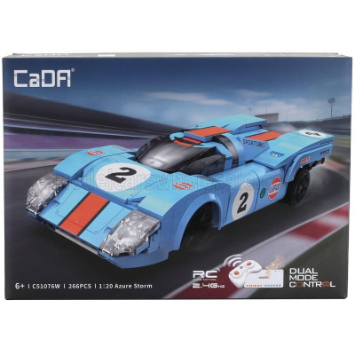 CADA PORSCHE RC 917 AZURE STORM 131 1969 - 266 pcs - LIGHT BLUE ORANGE 1/20