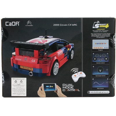 CADA CITROEN RC C4 WRC N 1 RALLY 2008 - 329 pcs - BLUE RED 1/20