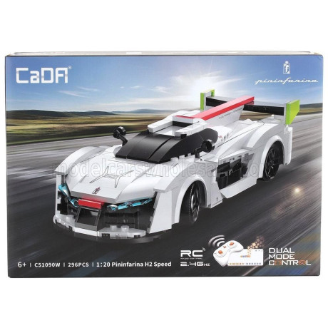 CADA PININFARINA RC H2 SPEED - 296 pcs - WHITE BLACK 1/20