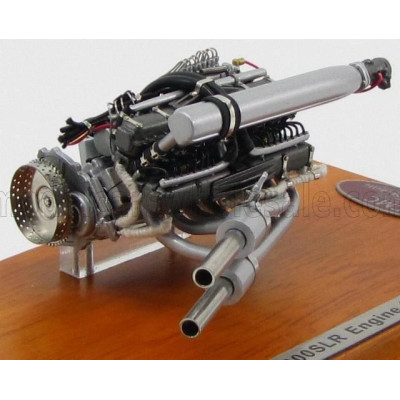 CMC MERCEDES BENZ MOTORE - ENGINE MERCEDES 300SL 1955 - WITH SHOWCASE - CON VETRINA - SILVER 1/18