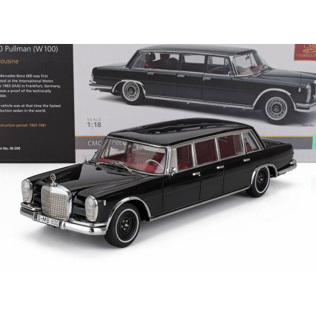 CMC MERCEDES BENZ S-CLASS 600 PULLMAN W100 1963 - BLACK 1/18