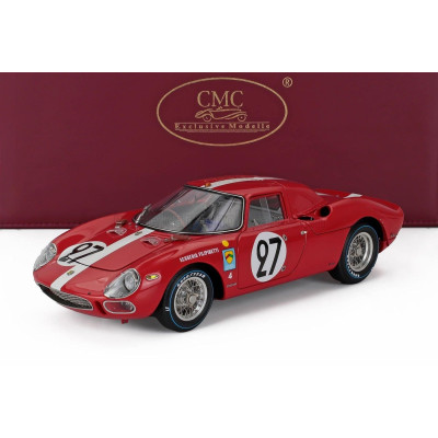 CMC FERRARI 250LM 3.3L V12 ch.s n6119 TEAM SCUDERIA FILIPINETTI N 27 6th LE MANS 1965 DIETER SPOERRY - ARMAND BOLLER - RED 1/18
