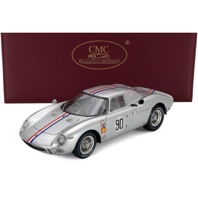 CMC FERRARI 250LM ch. n5909 N 90 RALLY NASSAU TOURIST 1964 BOB GROSSMAN - SILVER 1/18